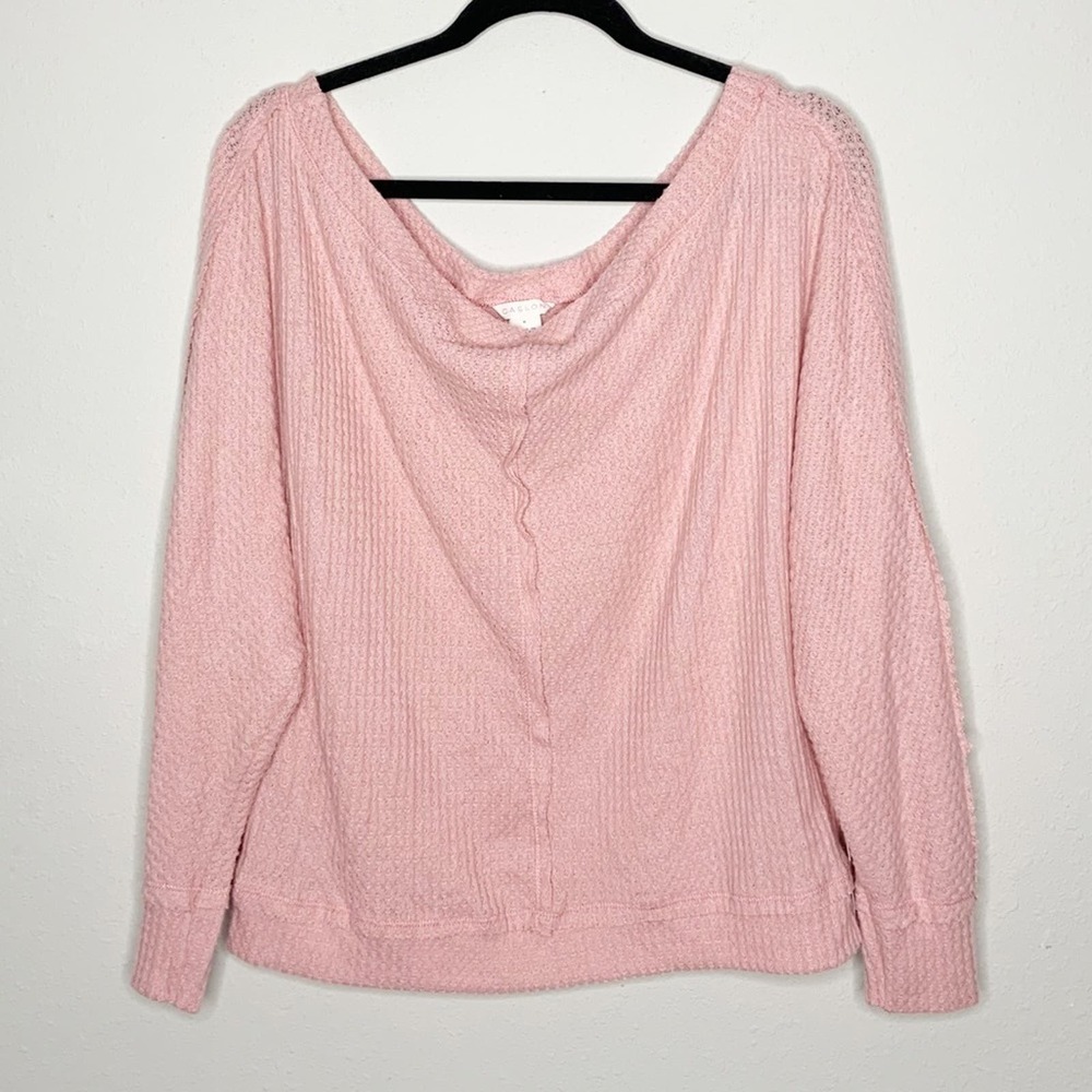 Caslon Dolman Sleeve Thermal Top Size M